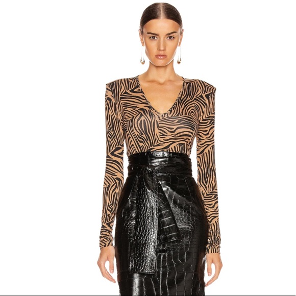 The Andamane Animal Print Tan Bodysuit - Picture 2 of 11